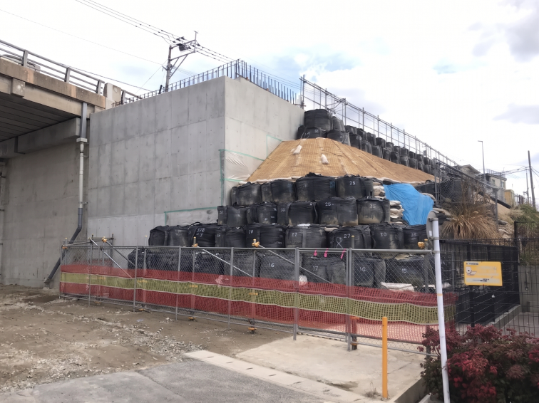 県道飯塚福間線大門橋橋梁下部工（A1）工事