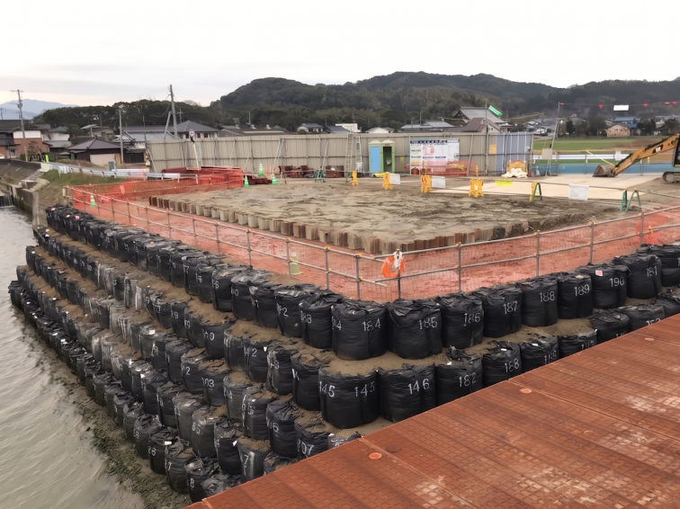 県道玄海田島福間線川端橋橋梁下部工（A2）工事