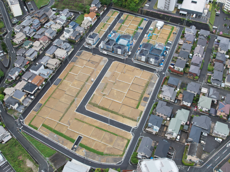 八幡西区小鷲田宅地造成工事