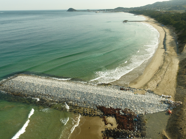 江口海岸養浜工事